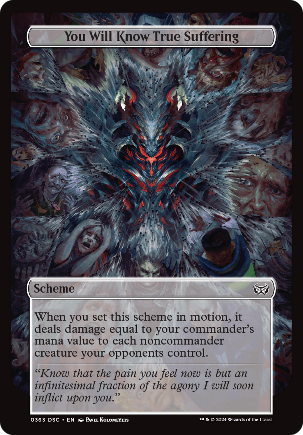 You Will Know True Suffering (Full Art) [Duskmourn: Archenemy] | Grognard Games