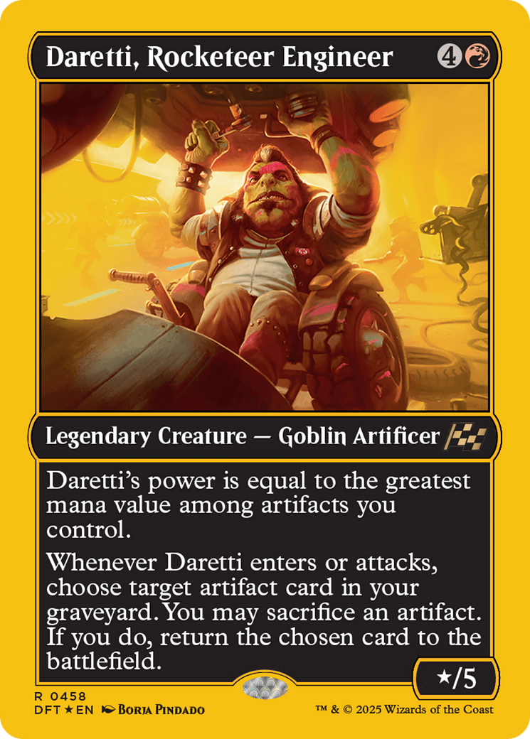 Daretti, Rocketeer Engineer (First-Place Foil) [Aetherdrift] | Grognard Games