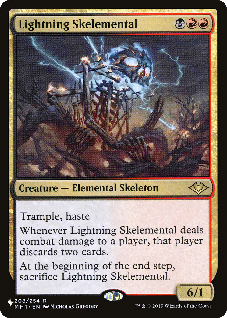 Lightning Skelemental [The List Reprints] | Grognard Games