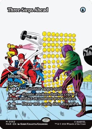 Three Steps Ahead (Borderless) (MAR-062) - Marvel Universe Eternal-Legal | Grognard Games