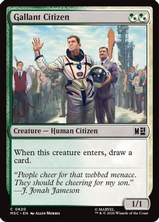 Gallant Citizen (MSC-820) - Commander: Marvel Super Heroes Foil | Grognard Games