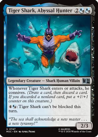Tiger Shark, Abyssal Hunter (MSC-747) - Commander: Marvel Super Heroes | Grognard Games