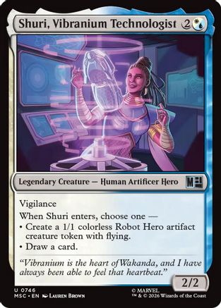 Shuri, Vibranium Technologist (MSC-746) - Commander: Marvel Super Heroes Foil | Grognard Games