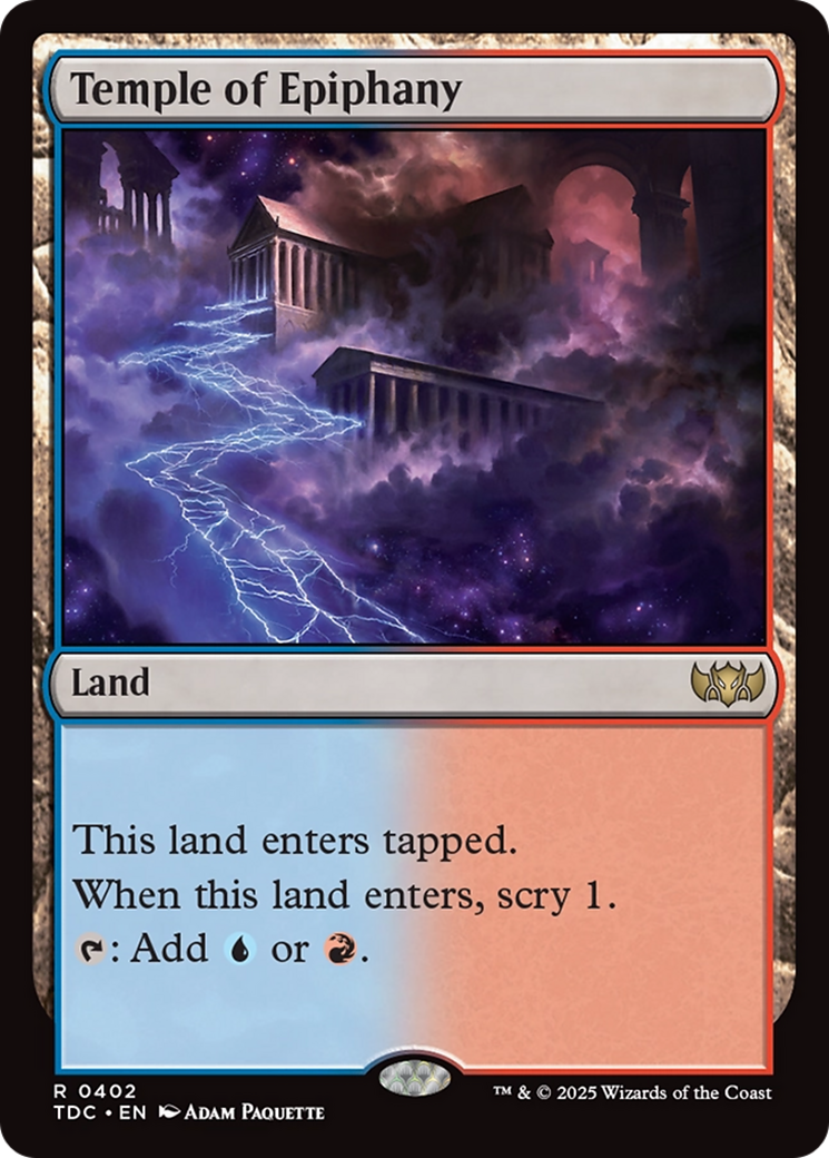 Temple of Epiphany [Tarkir: Dragonstorm Commander] | Grognard Games