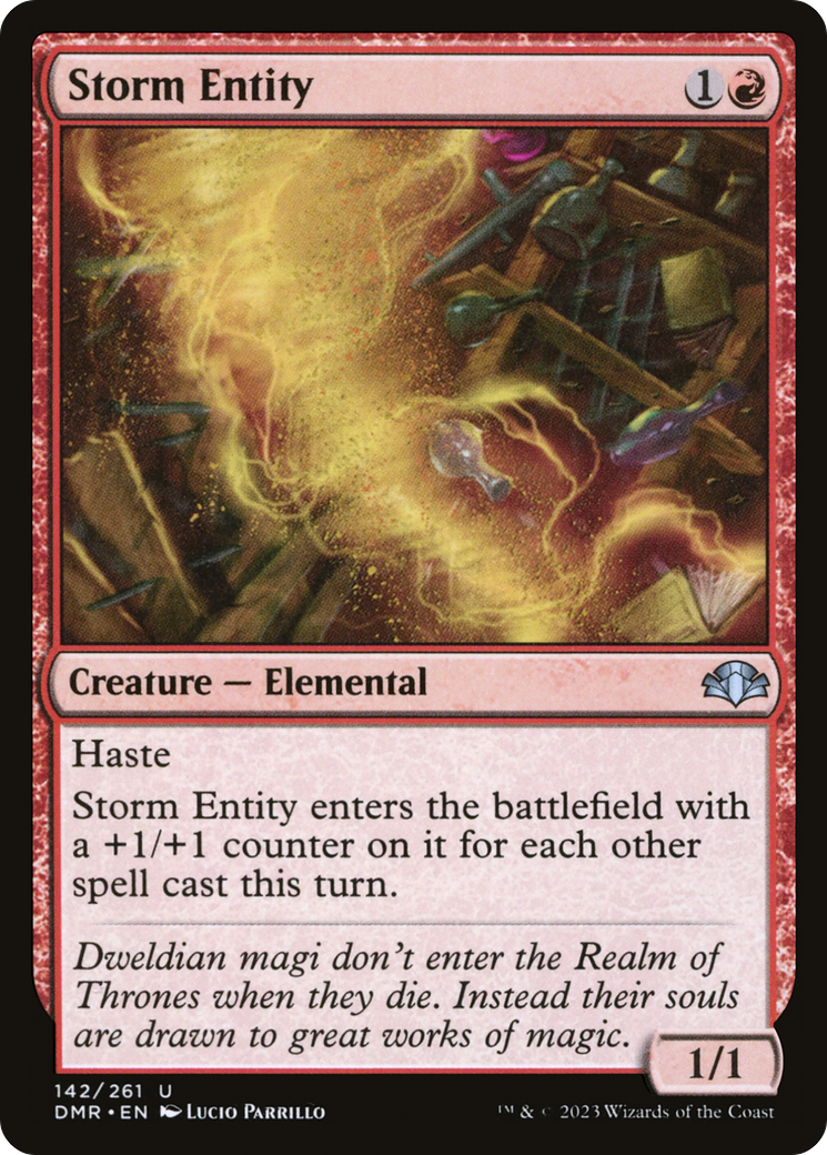 Storm Entity [Dominaria Remastered] | Grognard Games