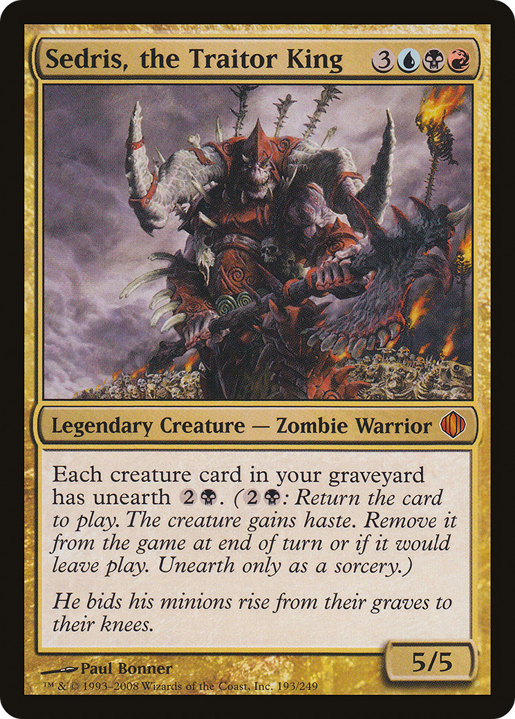 Sedris, the Traitor King [Shards of Alara] | Grognard Games