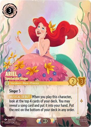 Ariel - Spectacular Singer (1) - Disney Lorcana Promo Cards Holofoil | Grognard Games