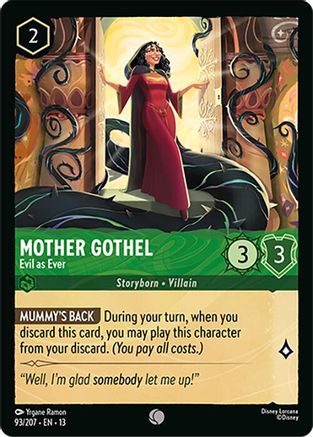 Mother Gothel - Evil as Ever (93/204) - Attack of the Vine Cold Foil | Grognard Games