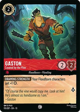 Gaston - Created by the Vine (115/204) - Attack of the Vine Cold Foil | Grognard Games