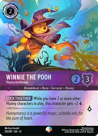 Winnie the Pooh - Hunny Archmage (Epic) (212/204) - Attack of the Vine Holofoil | Grognard Games