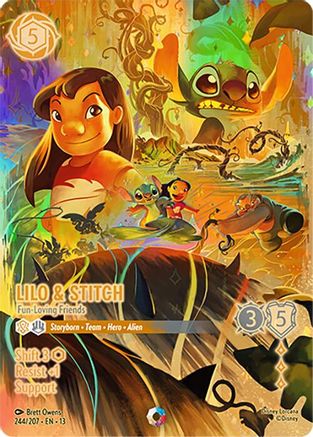 Lilo & Stitch - Fun-Loving Friends (Iconic) (244/204) - Attack of the Vine Holofoil | Grognard Games