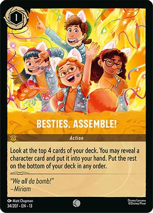 Besties, Assemble! (34/204) - Attack of the Vine Cold Foil | Grognard Games