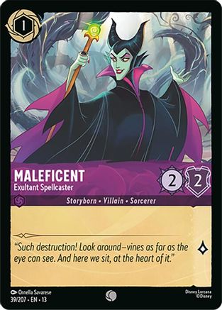 Maleficent - Exultant Spellcaster (39/204) - Attack of the Vine Cold Foil | Grognard Games