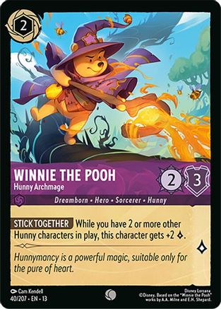 Winnie the Pooh - Hunny Archmage (40/204) - Attack of the Vine | Grognard Games