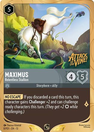 Maximus - Relentless Stallion (8) - Disney Lorcana Promo Cards Holofoil | Grognard Games