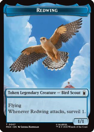 Redwing // Zabu Double-Sided Token (MSH-7 // 16) - Marvel Super Heroes | Grognard Games