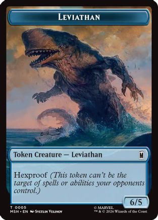 Leviathan // Food Double-Sided Token (MSH-5 // 19) - Marvel Super Heroes Foil | Grognard Games