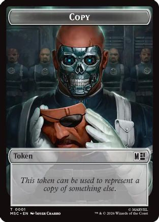 Copy // Rogue Double-Sided Token (MSC-1 // 9) - Commander: Marvel Super Heroes Foil | Grognard Games