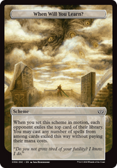 When Will You Learn? (Full Art) [Duskmourn: Archenemy] | Grognard Games