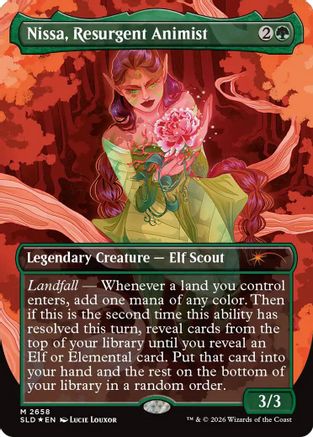 Nissa, Resurgent Animist (SLD-2658) - Secret Lair Drop Series Foil | Grognard Games