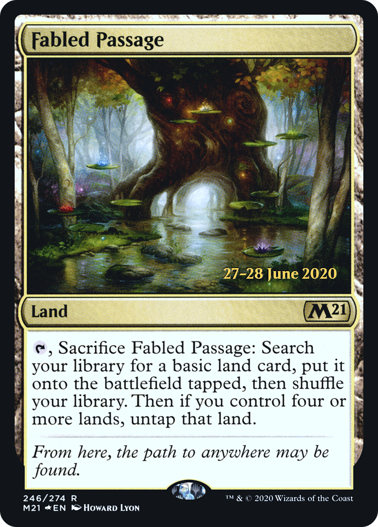 Fabled Passage  [Core Set 2021 Prerelease Promos] | Grognard Games