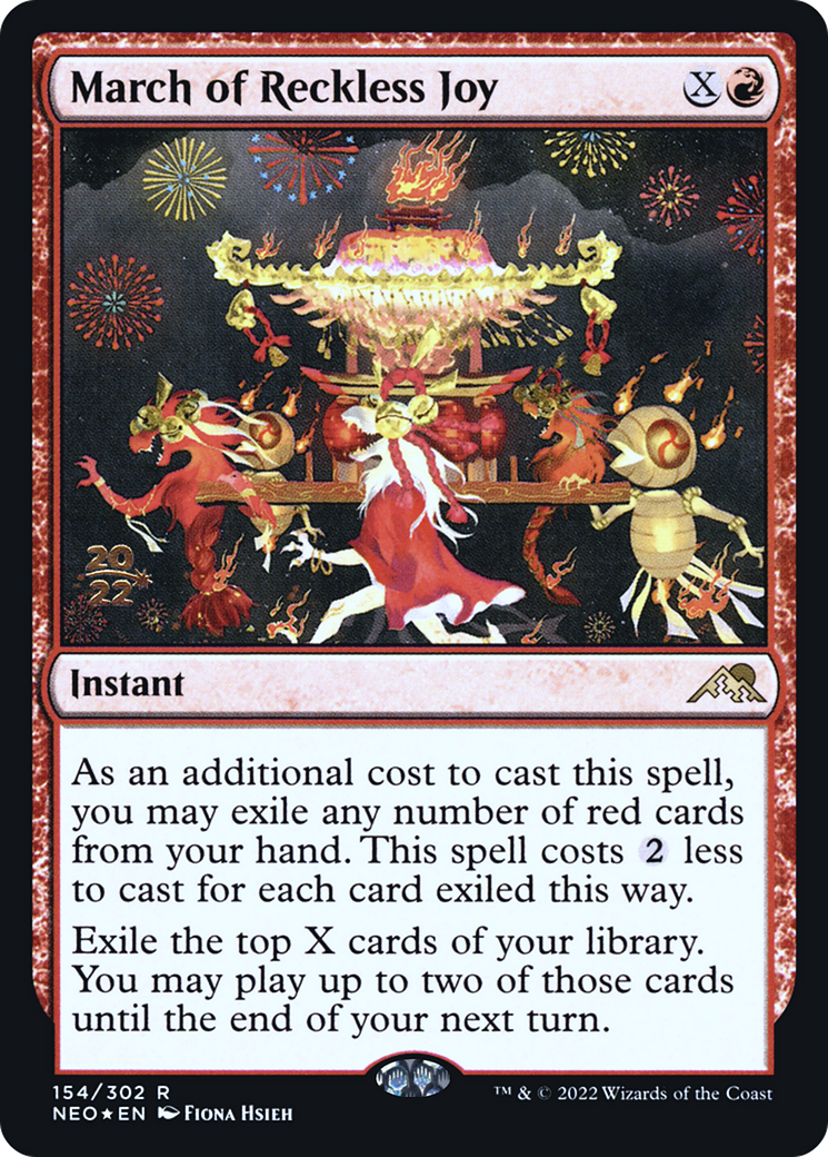 March of Reckless Joy [Kamigawa: Neon Dynasty Prerelease Promos] | Grognard Games