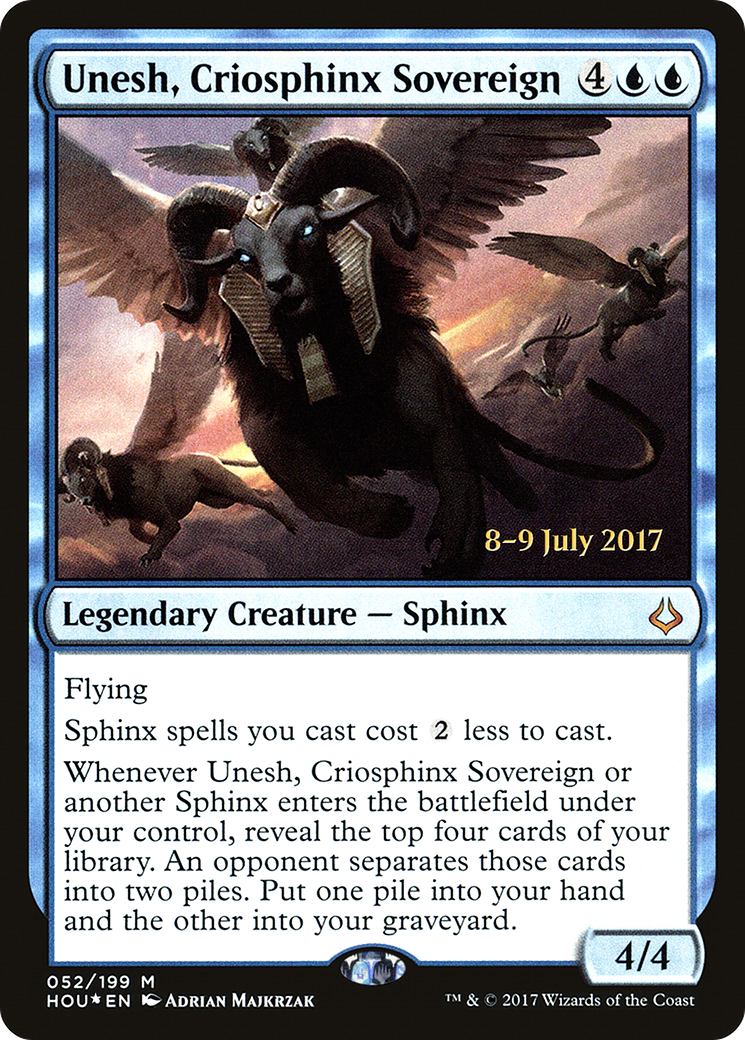 Unesh, Criosphinx Sovereign  [Hour of Devastation Prerelease Promos] | Grognard Games