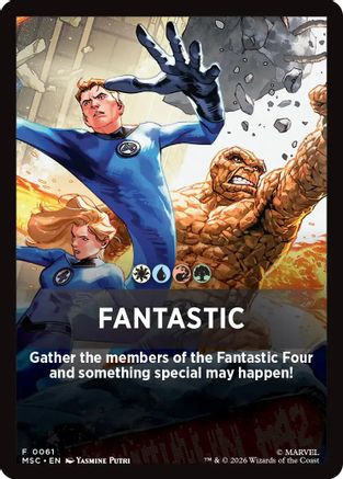Fantastic Theme Card (MSC-061) - Commander: Marvel Super Heroes | Grognard Games