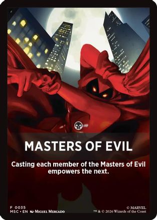 Masters of Evil Theme Card (MSC-035) - Commander: Marvel Super Heroes | Grognard Games