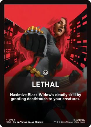 Lethal Theme Card (MSC-034) - Commander: Marvel Super Heroes | Grognard Games