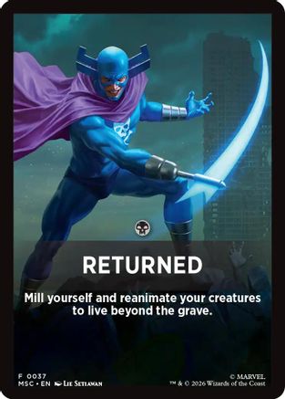 Returned Theme Card (MSC-037) - Commander: Marvel Super Heroes | Grognard Games