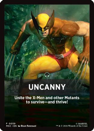 Uncanny Theme Card (MSC-059) - Commander: Marvel Super Heroes | Grognard Games