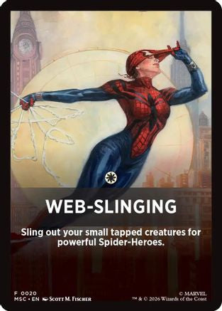 Web-Slinging Theme Card (MSC-020) - Commander: Marvel Super Heroes | Grognard Games