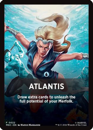 Atlantis Theme Card (MSC-022) - Commander: Marvel Super Heroes | Grognard Games