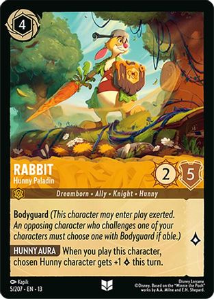 Rabbit - Hunny Paladin (5/204) - Attack of the Vine | Grognard Games