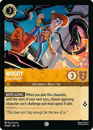 Woody - Town Sheriff (13/204) - Attack of the Vine Cold Foil | Grognard Games