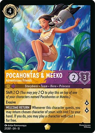 Pocahontas & Meeko - Adventurous Friends (27/204) - Attack of the Vine | Grognard Games