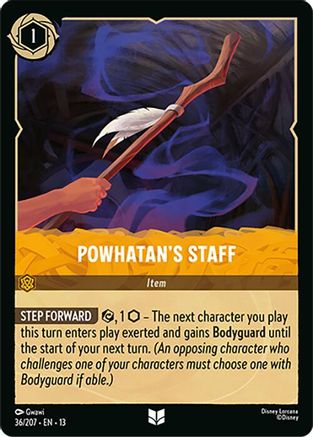 Powhatan's Staff (36/204) - Attack of the Vine Cold Foil | Grognard Games
