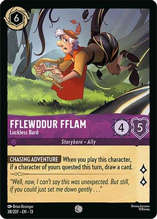 Fflewddur Fflam - Luckless Bard (38/204) - Attack of the Vine | Grognard Games