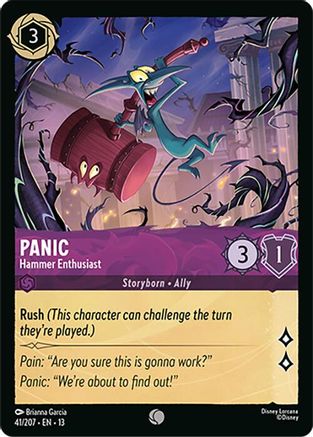 Panic - Hammer Enthusiast (41/204) - Attack of the Vine Cold Foil | Grognard Games