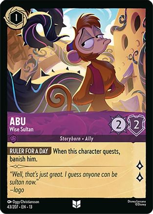 Abu - Wise Sultan (43/204) - Attack of the Vine Cold Foil | Grognard Games