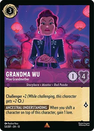 Grandma Wu - Wise Grandmother (53/204) - Attack of the Vine Cold Foil | Grognard Games