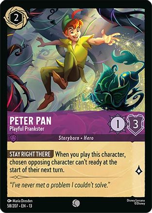 Peter Pan - Playful Prankster (58/204) - Attack of the Vine | Grognard Games