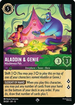 Aladdin & Genie - Mischievous Pals (59/204) - Attack of the Vine | Grognard Games