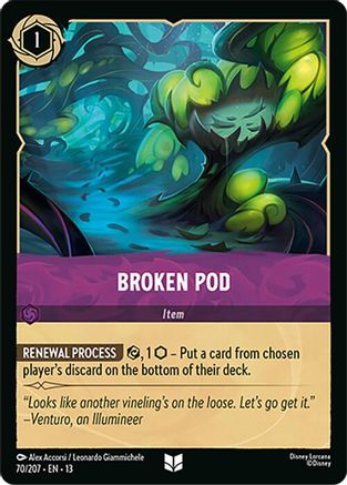 Broken Pod (70/204) - Attack of the Vine Cold Foil | Grognard Games
