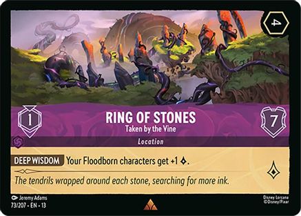 Ring of Stones - Taken by the Vine (73/204) - Attack of the Vine Cold Foil | Grognard Games