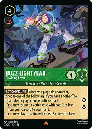 Buzz Lightyear - Providing Cover (77/204) - Attack of the Vine Cold Foil | Grognard Games