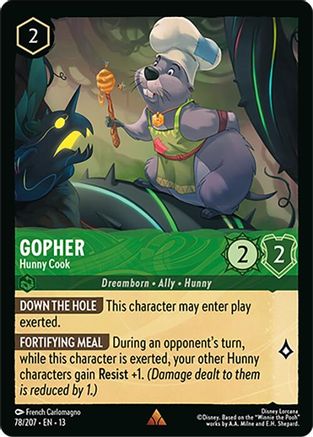 Gopher - Hunny Cook (78/204) - Attack of the Vine Cold Foil | Grognard Games