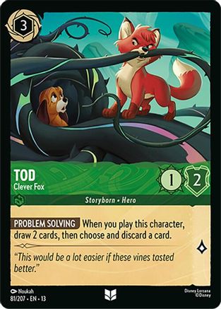 Tod - Clever Fox (81/204) - Attack of the Vine Cold Foil | Grognard Games
