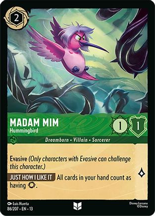 Madam Mim - Hummingbird (86/204) - Attack of the Vine Cold Foil | Grognard Games